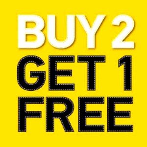Buy 2 Get 1 Free